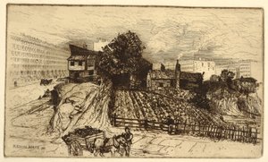 Een Stadsboerderij, New York door Mary Nimmo Moran