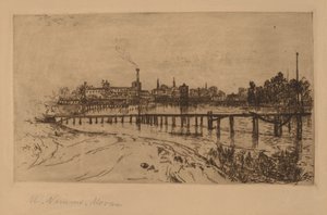 Newark, N.J., vanaf de Passaic