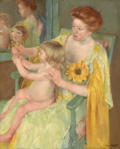 Vrouw met een zonnebloem, c.1905