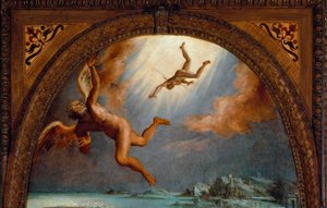 De val van Icarus (detail)