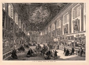 Een bezoek aan Greenwich Hospital, The Painted Hall - ILN 1865 S3 V0013000 V0013345