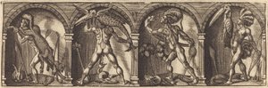 De verschillende portretten en figuren XIII door Master AD