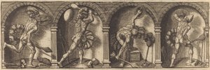 De diverse portretten en figuren X door Master AD