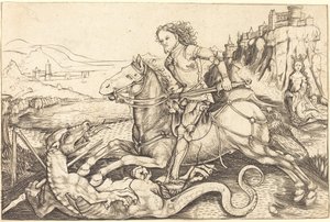 Sint Joris en de draak door Master AG