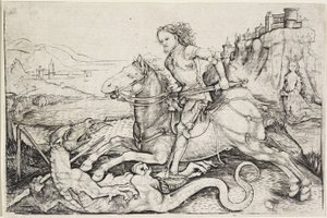 Sint Joris en de draak, ca. 1480-90