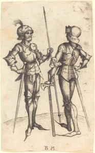Twee Mannen in Wapenrusting door Master BM
