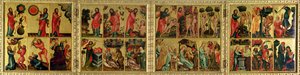 Hoogaltaar van St. Pieter in Hamburg, het Grabower Altaar door Master Bertram of Minden