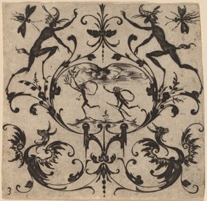 Ornament met grotesk door Master CR