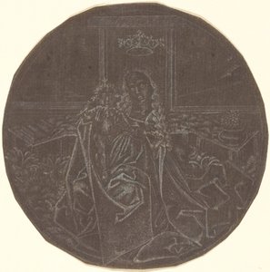De Madonna en Kind in een tuin door Master E.S. Facsimile