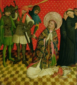 Het martelaarschap van St. Thomas van Canterbury, paneel van het St. Thomas Altaar uit de St. Johanneskerk, Hamburg, begonnen in 1424