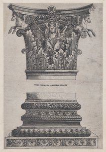 Speculum Romanae Magnificentiae: Pegasus kapiteel van de Tempel van Mars Ultor door Master GA