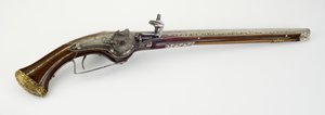 Een paar wielslot-holsterpistolen, c.1650 door Master H. W.