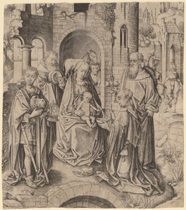 De Aanbidding der Wijzen door Master I.A.M. of Zwolle