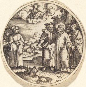 Christus met Drie van Zijn Apostelen door Master IB