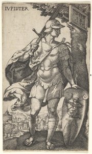 Jupiter uit De goden die over de planeten heersen, 1528 door Master I.B.