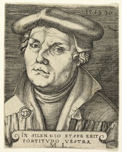 Portret van Martin Luther door Master I.B.
