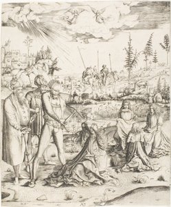 Het martelaarschap van de heilige Catharina door Master MZ