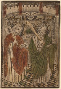Sint Matthias en Sint Judas met Artikelen uit het Credo door Master d