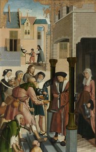 De zeven werken van barmhartigheid (paneel) door Master of Alkmaar