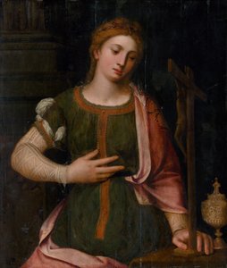 De berouwvolle Maria Magdalena door Master of Antwerp