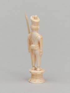 Witte pion, schaakstuk, India, ca. 1820 door Master of Coetivy