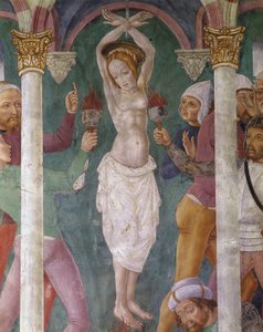 Fresco in Kapel van Santa Margherita in Sacro Monte