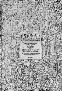 Titelpagina van de Grote Bijbel, 1540, 1903 door Master of Francois de Rohan
