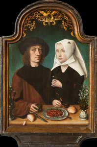 Zelfportret van de kunstenaar met zijn vrouw, 1496