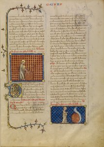 De Schepping van de Wereld; De Schepping van de Hemelen door Master of Jean de Mandeville