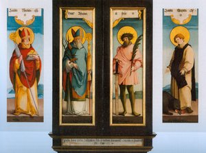 Het communiealtaarstuk in St. Gallen door Master of Messkirch