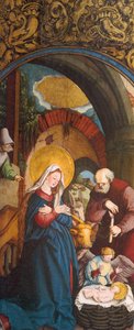 Duits: De geboorte van Christus door Master of Messkirch