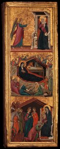 Heiligen en scènes uit het leven van de Maagd, ca. 1320 door Master of Monte Oliveto