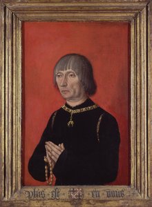 Portret van Louis de Bruges, heer van Gruuthuse (1422-1492) door de meester van de portretten van prinsen (actief rond 1450) rond 1490 Groeningemuseum, Brugge door Master of Portraits of Princes