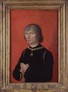 Portret van Lodewijk van Gruuthuuse, ca. 1472-82 door Master of Portraits of Princes