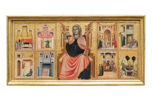 Sint Cecilia en verhalen uit haar leven door Master of Saint Cecilia