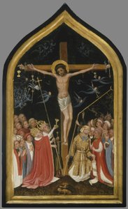 Christus aan het Levend Kruis door Master of Saint Veronica