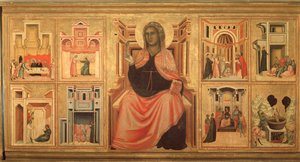St. Cecilia en het verhaal van haar leven - altaarstuk, ca. 1290-1320