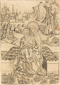 De Madonna en Kind met Sint Anna door Master of St. Sebastian
