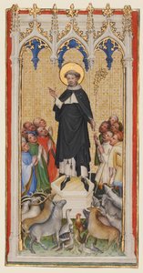 Sint Antonius Abt Zegent de Dieren, de Armen en de Zieken door Master of St. Veronica