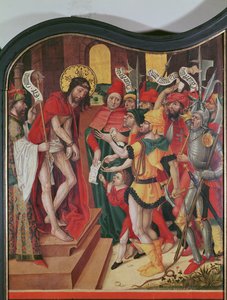 Ecce Homo, bovenkant van het rechter binnenpaneel van een altaarstuk van de Passie