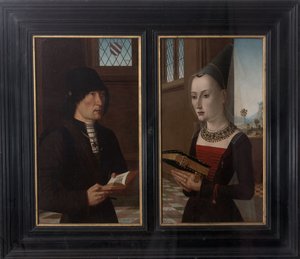 Portretten van de bankier Pierantonio Baroncelli en zijn vrouw Maria Bonciani door Master of the Baroncelli Portraits
