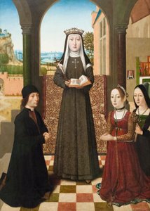 Heilige Catharina van Bologna, circa 1510 door Master of the Baroncelli Portraits