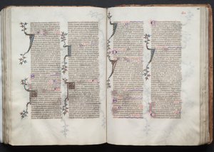 Het Gotha-missaal: Fol. 101r, tekst door Master of the Boqueteaux