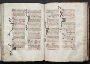 Het Gotha Missaal: Fol. 104v, Tekst door Master of the Boqueteaux