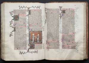 Het Gotha-missaal: Fol. 114v, Sint Petrus en Paulus door Master of the Boqueteaux