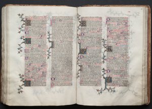Het Gotha Missaal: Fol. 116r, Tekst, ca. 1375 door Master of the Boqueteaux
