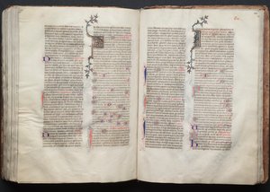 Het Gotha Missaal: Fol. 135r, Tekst, ca. 1375 door Master of the Boqueteaux