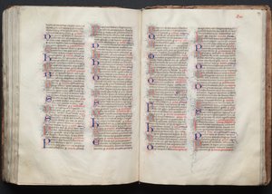 Het Gotha-missaal: Fol. 138v, tekst door Master of the Boqueteaux