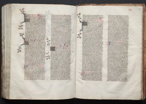 Het Gotha Missaal: Fol. 144v, Tekst, ca. 1375 door Master of the Boqueteaux