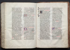 Het Gotha Missaal: Fol. 160r, Tekst, ca. 1375 door Master of the Boqueteaux